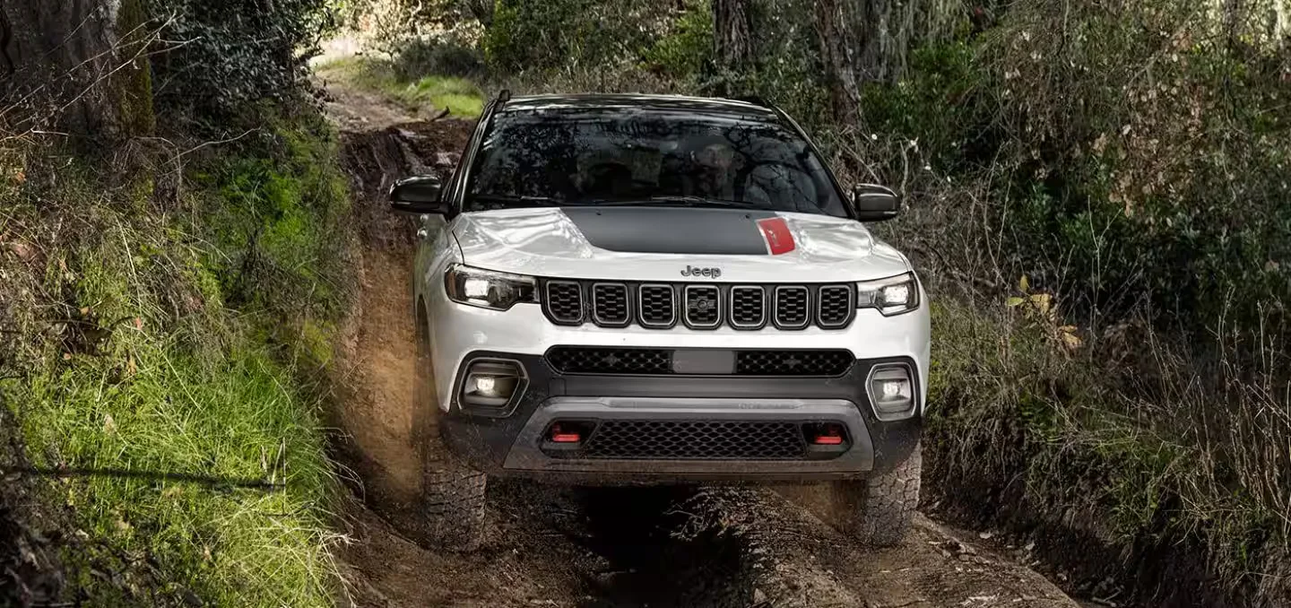 A Jeep Compass in Warrensburg, NY.